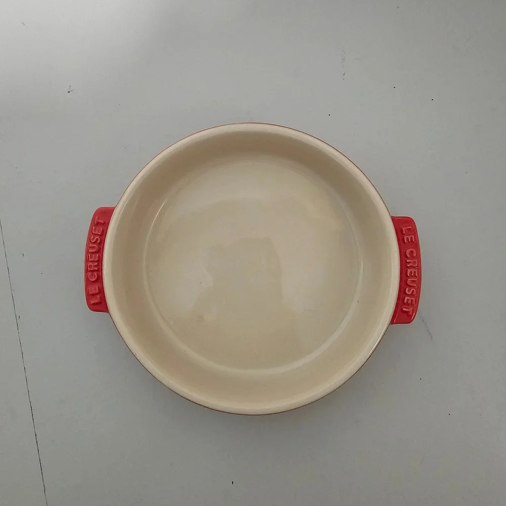 Le‎ Creuset Stoneware Round Au Gratin Dish Small Red Cerise 5.5